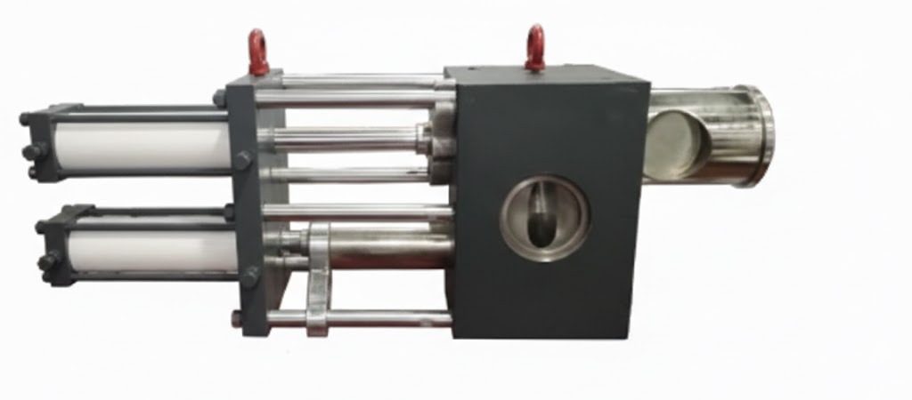 twin piston type screen changer