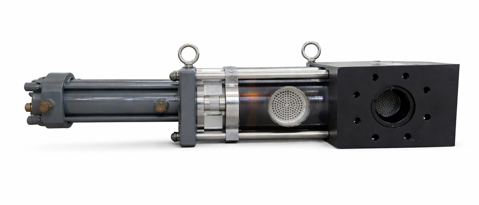 hydraulic piston type screen changer