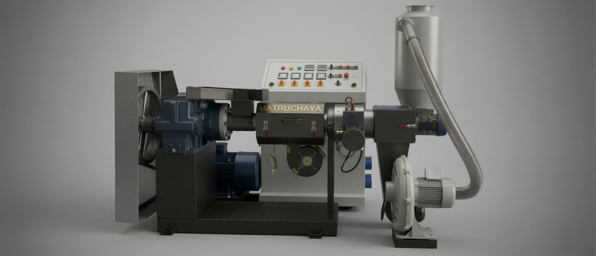 plastic recycling extruder machine